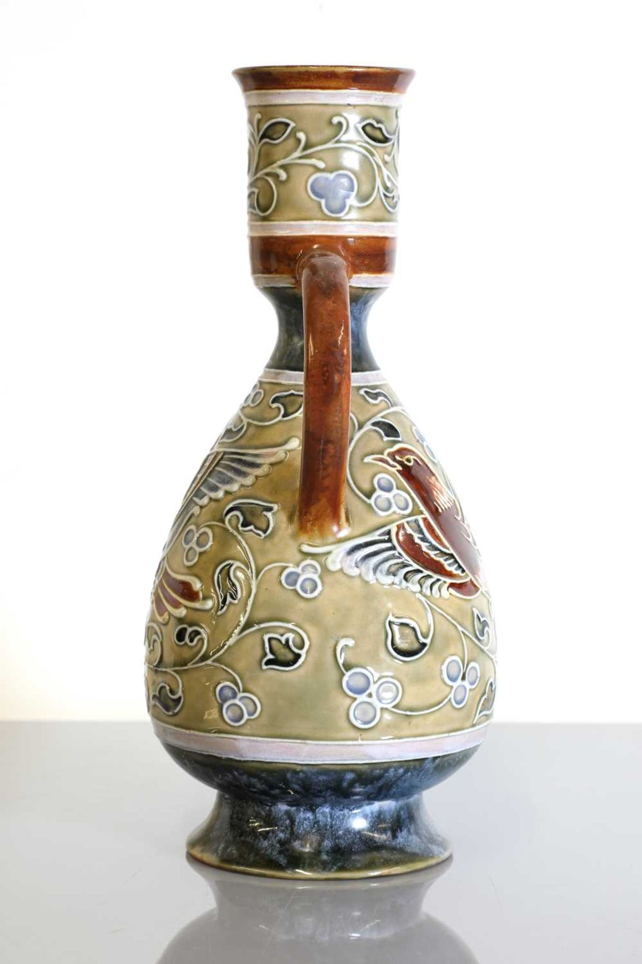 A Royal Doulton stoneware twin-handled vase, - Image 2 of 4