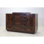 An Art Deco coromandel side cabinet,