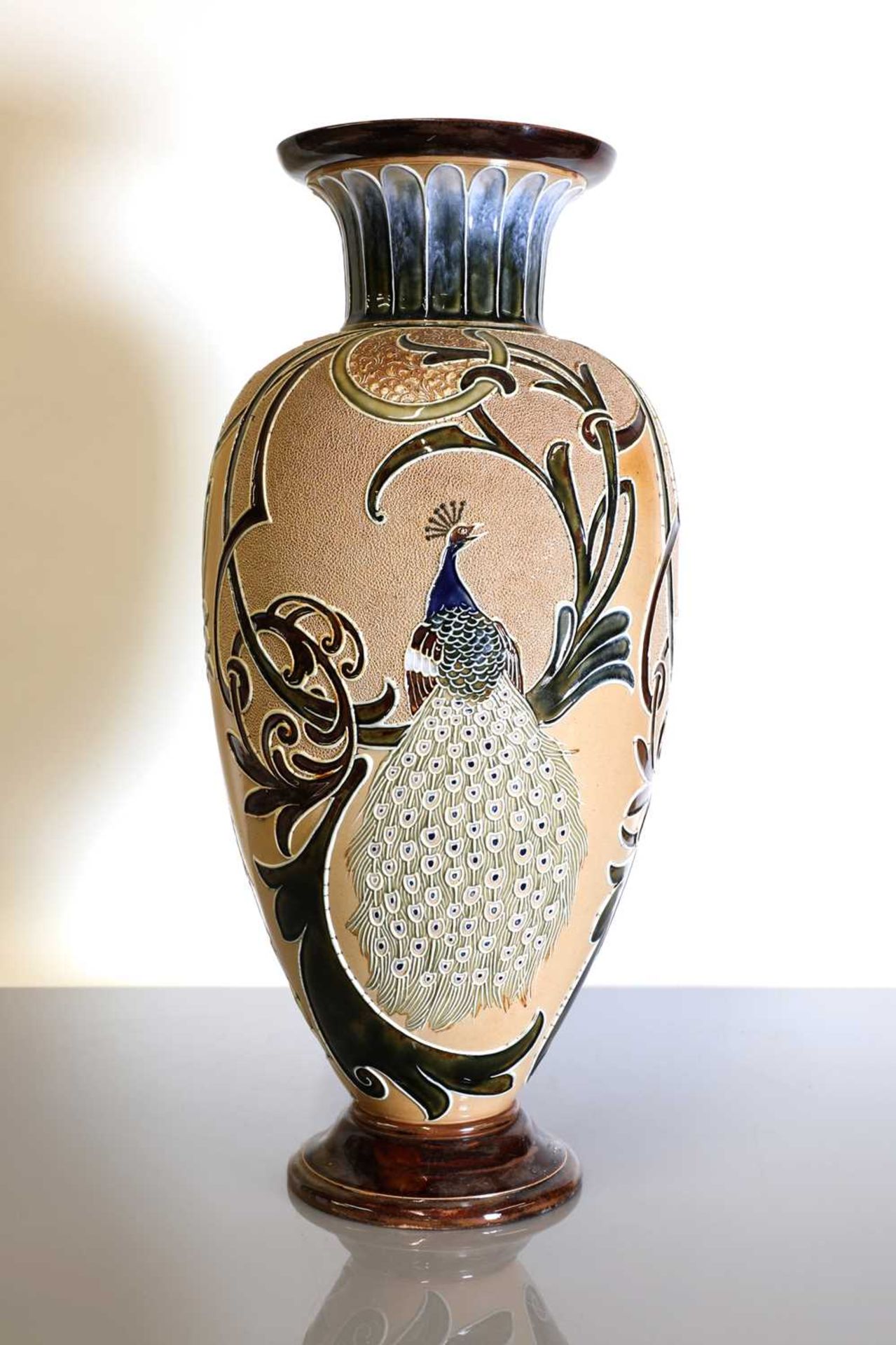 A Doulton Lambeth stoneware vase, - Image 2 of 5