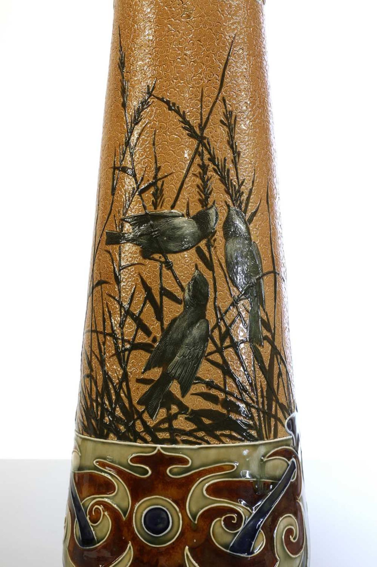 A Royal Doulton stoneware vase, - Bild 4 aus 5