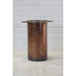 A copper and brass urn,