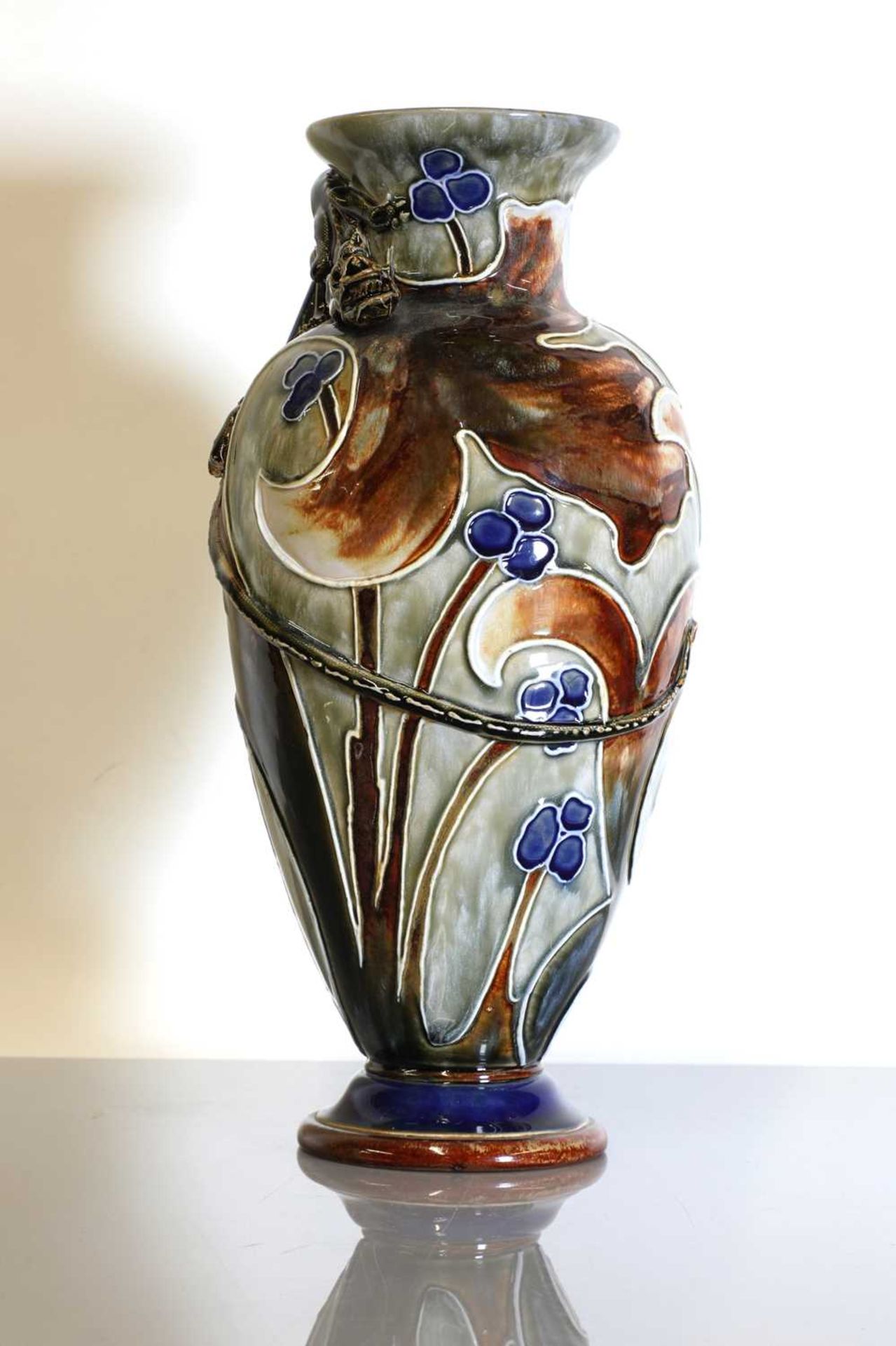 A Royal Doulton stoneware vase, - Image 2 of 6