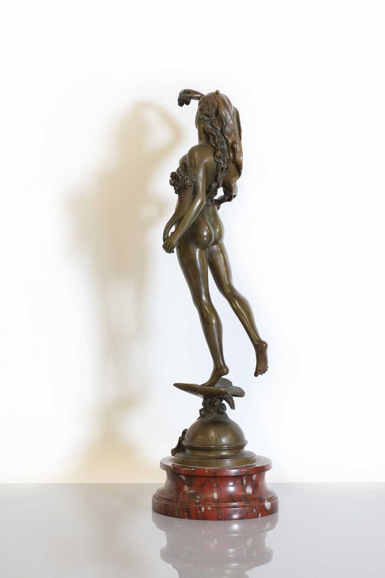 A French Art Nouveau bronze figure, - Image 4 of 6