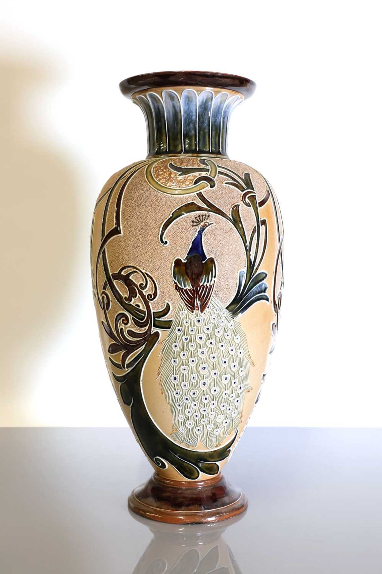 A Doulton Lambeth stoneware vase, - Image 3 of 5