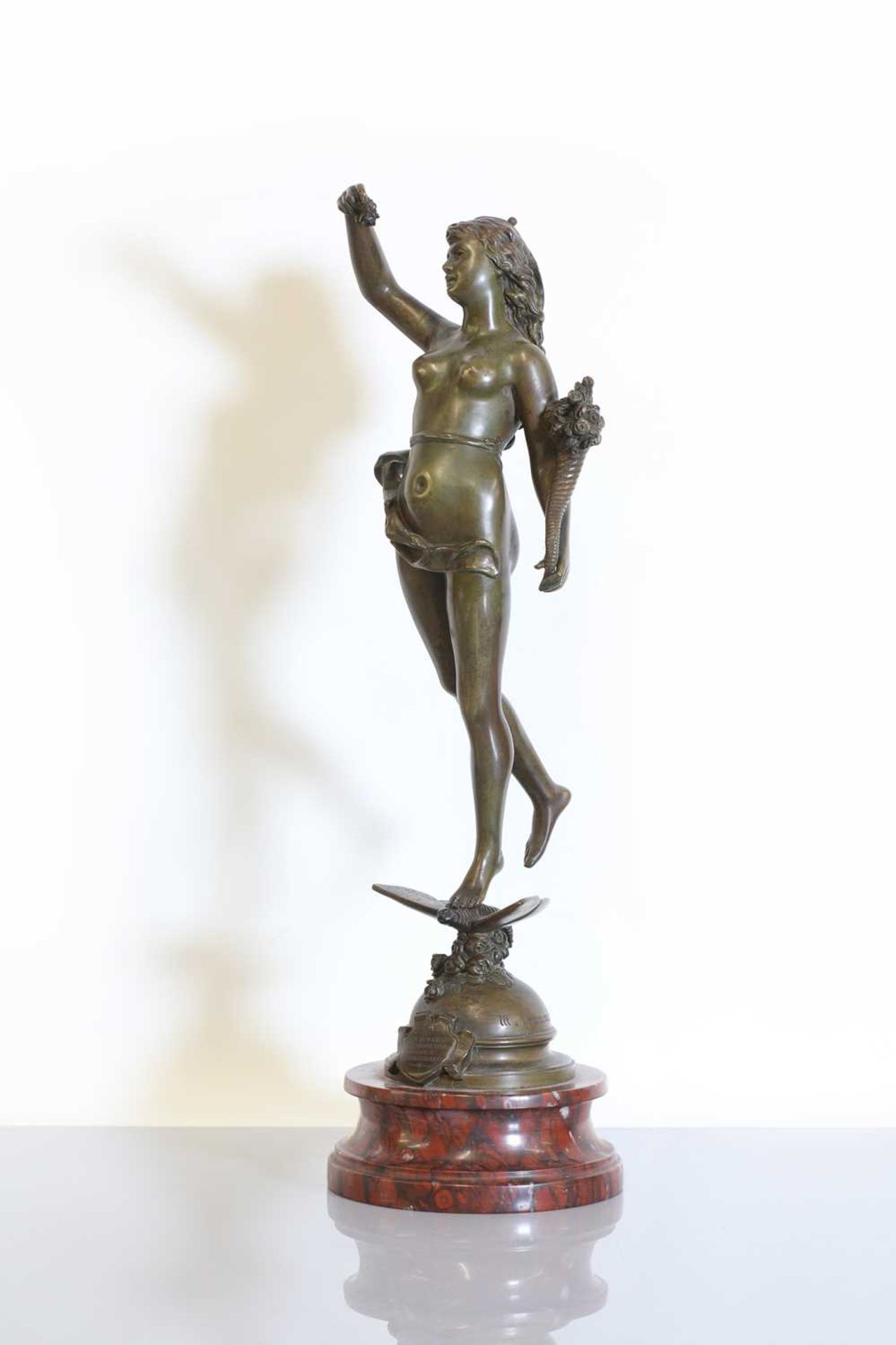 A French Art Nouveau bronze figure,