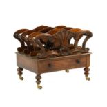 A Victorian rosewood canterbury,