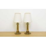 A pair of Brutalist style table lamps
