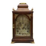 A George III mahogany bracket clock, John Gent, London,