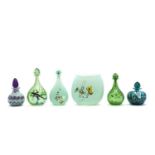 A group of Siddy Langley studio glass items