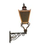 A copper lantern