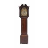 An eight-day oak long-cased clock by John Heaton of Bierley