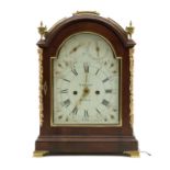 An early 19th century mahogany bracket clock, Denton, Hull,