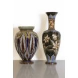 A Doulton Lambeth vase,