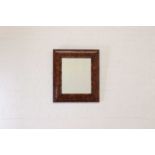 A William and Mary style walnut mirror,
