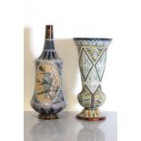 Two Doulton Lambeth stoneware vases,