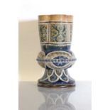 A Doulton Lambeth stoneware goblet or vase,