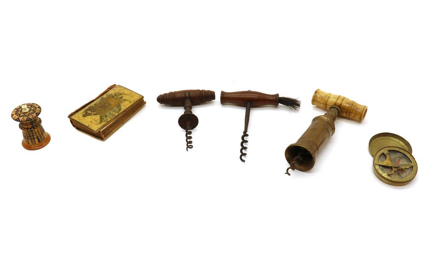 A group of three corkscrews,