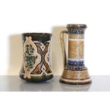 Two Doulton Lambeth stoneware items,