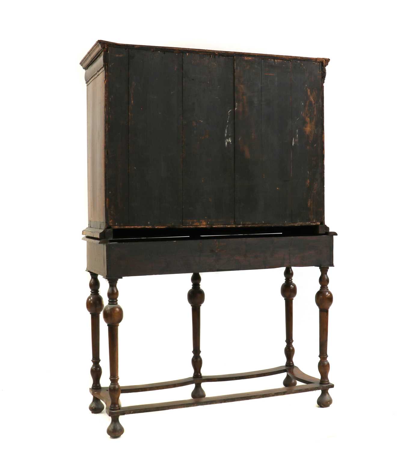 A William and Mary walnut cabinet on stand, - Image 2 of 4