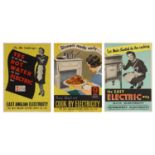 Three East Anglian Electric Suppl Co. Ltd posters,