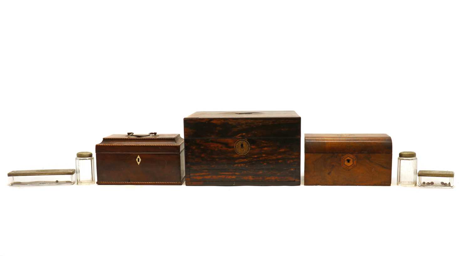 A Victorian coromandel dressing box,