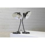 A pair of Kaiser Idell 'Model 6556' table lamps,