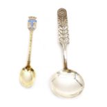 A David Andersen silver spoon,
