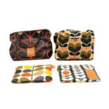 Four Orla Kiely bags,