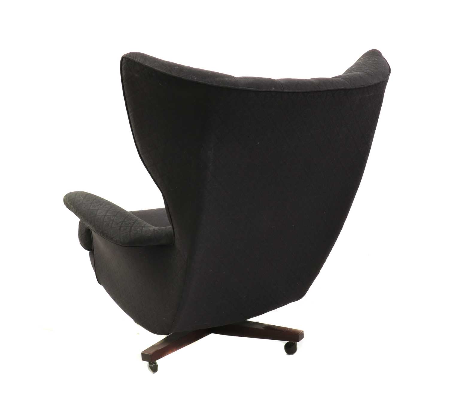 A G Plan Model 6250 'Blofeld' swivel chair and footstool, - Image 4 of 8