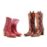 A pair of Judy Rothchild cowboy boots,