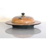 A Doulton Lambeth stoneware butter dish and cover,
