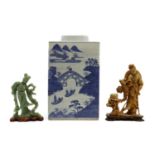 A blue and white Chinese porcelain vase