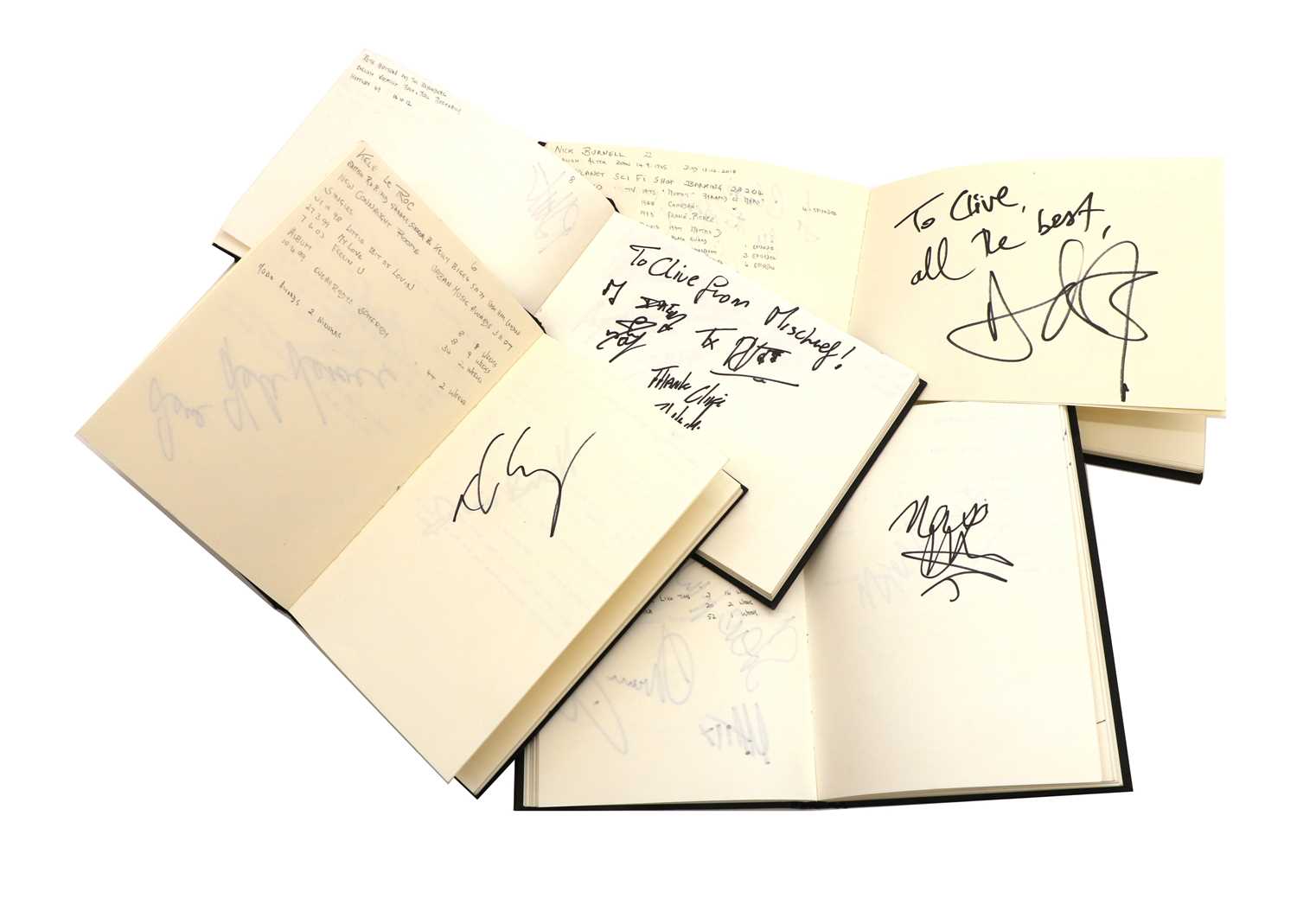 A collection of autograph albums