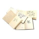 A collection of autograph albums