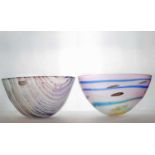 A Martin Andrews 'Salsa' studio glass bowl,