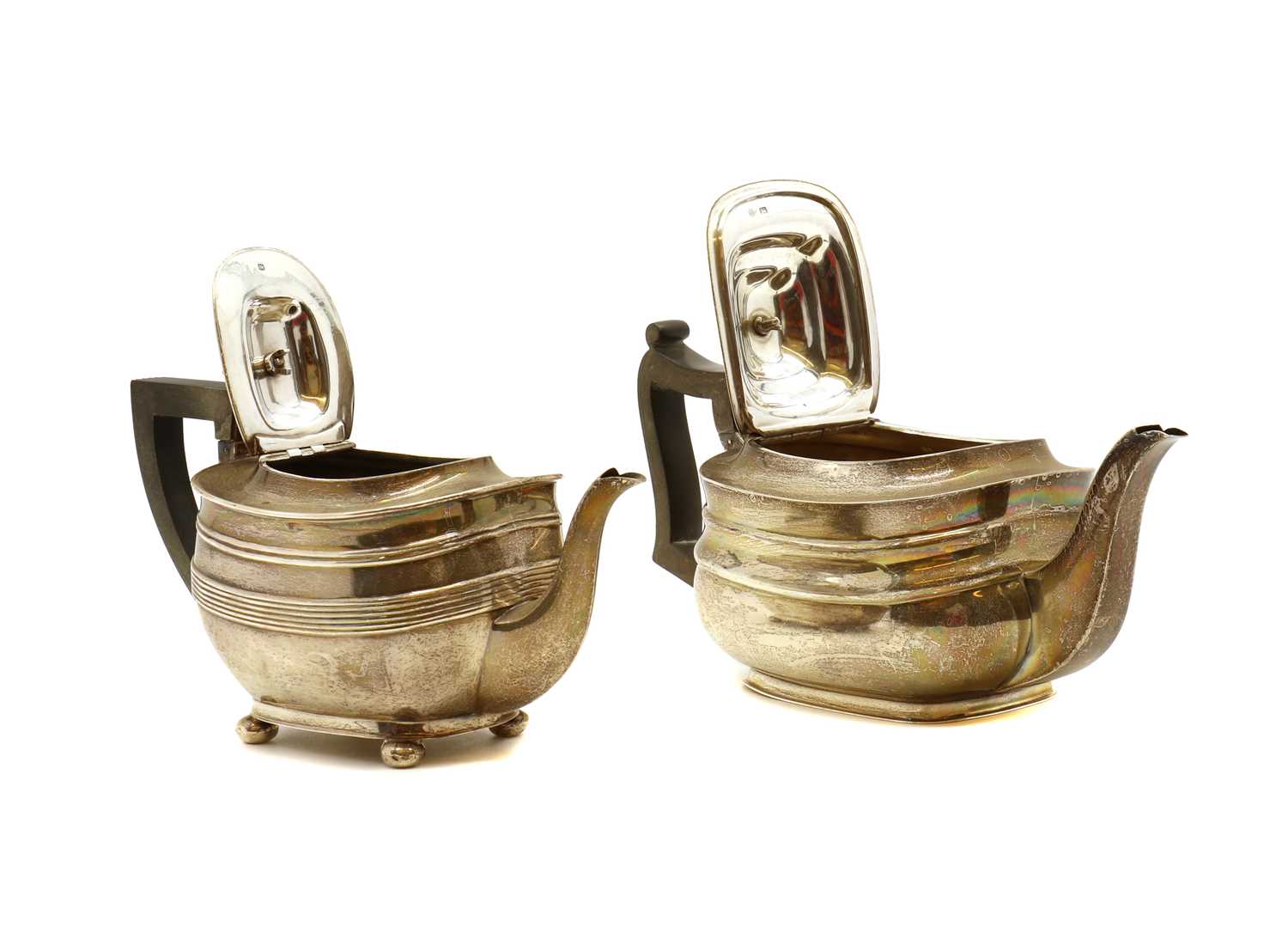 Two Victorian silver teapots - Image 3 of 4