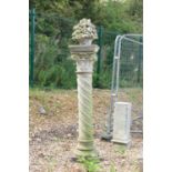 A composite stone Neoclassical style column