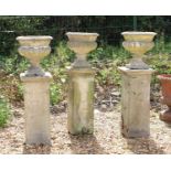 A group of Classical style urn planters,