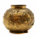 A bronze cachepot,