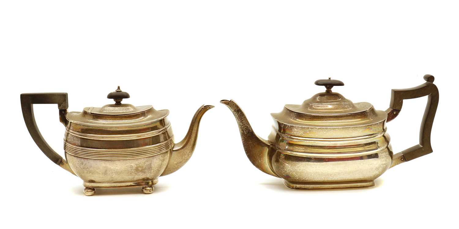 Two Victorian silver teapots - Image 2 of 4