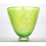 A Julia Linstead glass vase