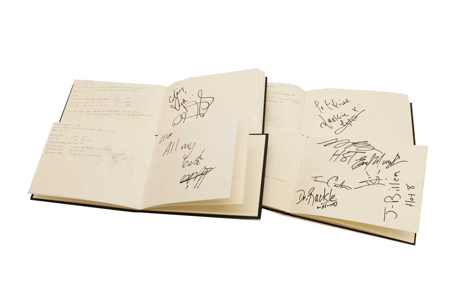 A large collection of autograph albums