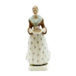 A Meissen porcelain figure of 'La Belle Chocolatiere'
