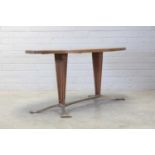 An Italian walnut dining table,