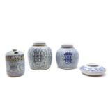 A collection of Chinese blue and white,