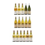A selection of white Burgundy wines,