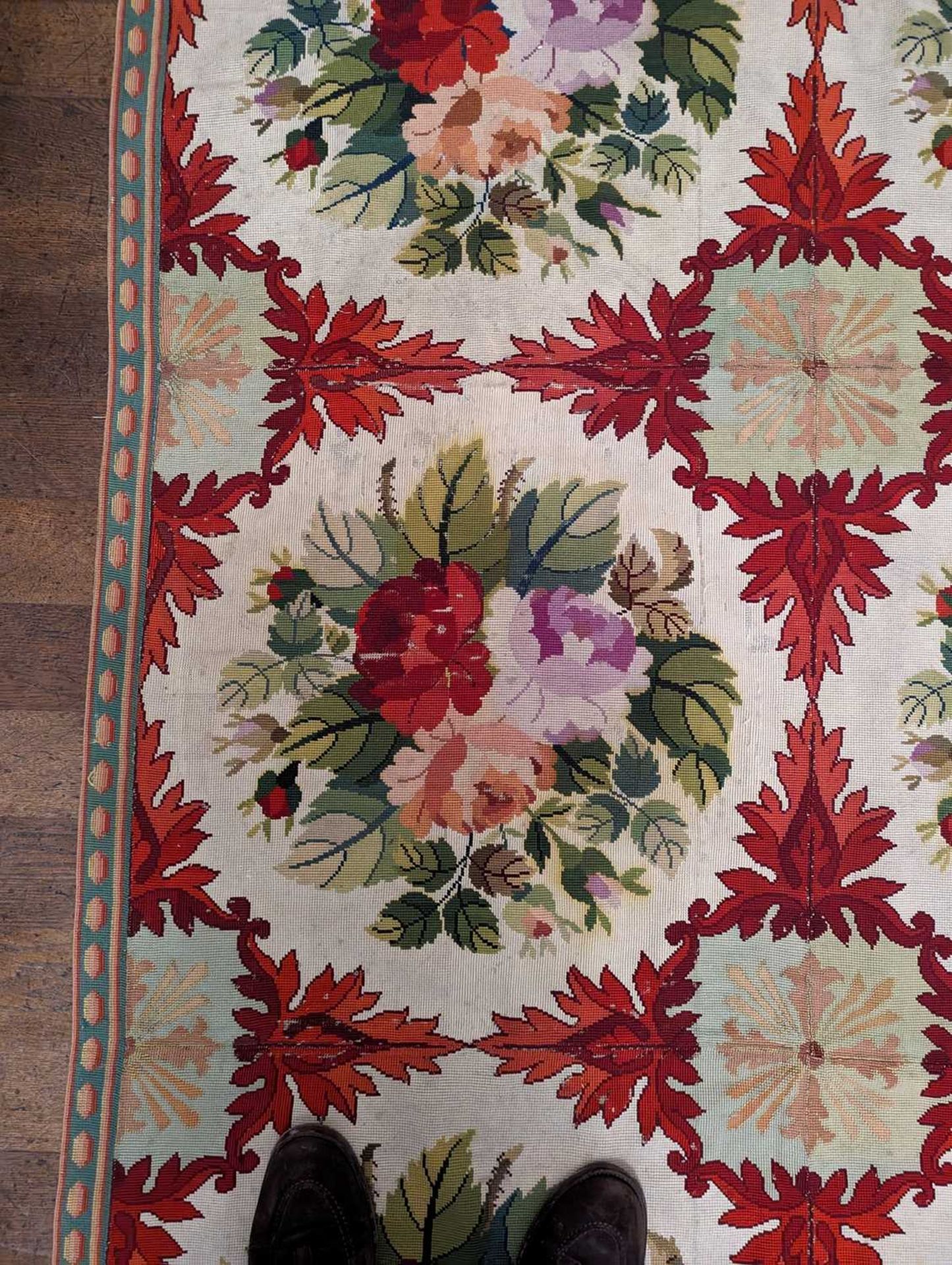 ☘ A French needlepoint carpet, - Image 9 of 12