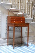 A Regency satinwood bonheur-du-jour,