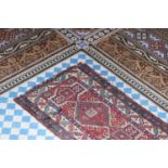 ☘ A small Caucasian Kazak prayer mat,