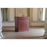 ☘ A Victorian mahogany chest of drawers,